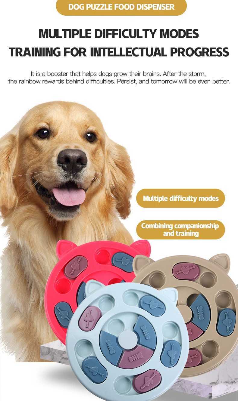 Pet toys cats and dogs relieve boredom feeding board slow food bowl interactive brain training feeding equipment hidden X241213