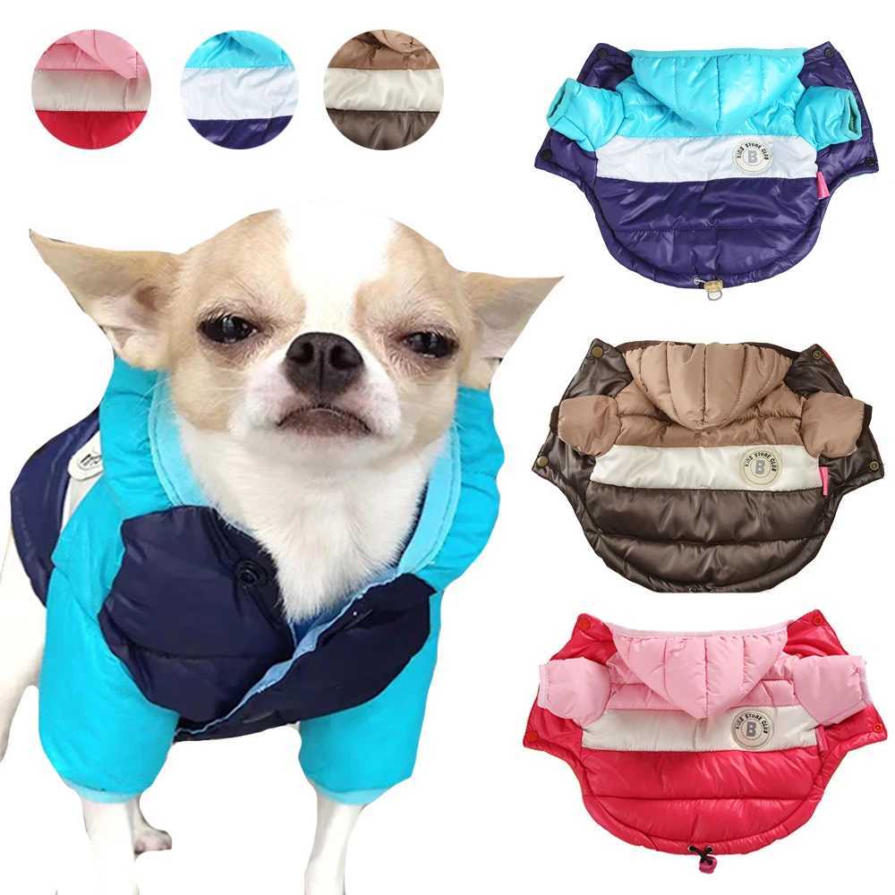 Waterproof winter cat and dog clothing suitable for small cats thick pet dogs dog jackets lightweight dog jackets Y241212