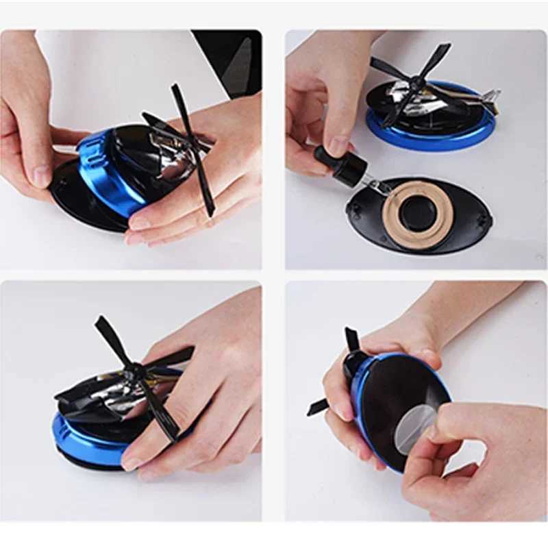Solar Heliter Car Air ener Interior Accessories Decoration Propeller Rotating Flavoring Diffuser Interior AccessoriesXJ241213
