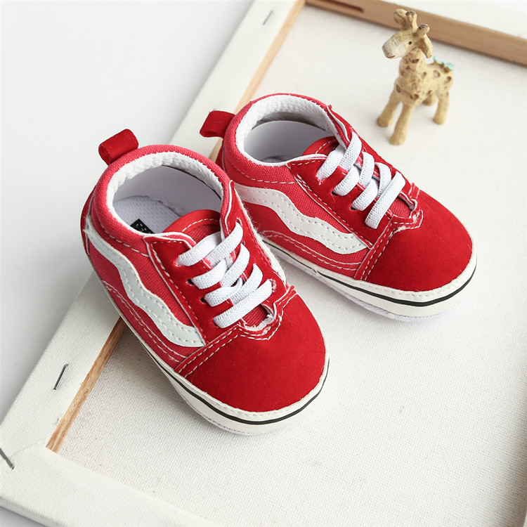 Little Kids Canvas Sneakers Baby Boys Girls Shoes Cutefeet First Walkers Infant Toddler Anti-Slip Soft Sole Classical Newborn Baby Shoes 0-18 Month