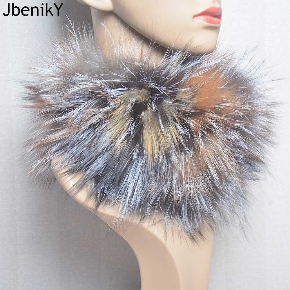 Scarves Wraps 2024 Real Fox Fur Scarf Headband Women Winter Ring Neck Warmer Good Elastic 100% Natural Mufflers H241213