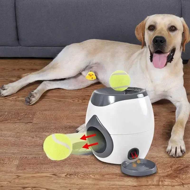 Dog training therapy puzzle toy automatic throwing machine Tossing Ball Food Distribution Reward Game Slow Feeder Supplies X241213