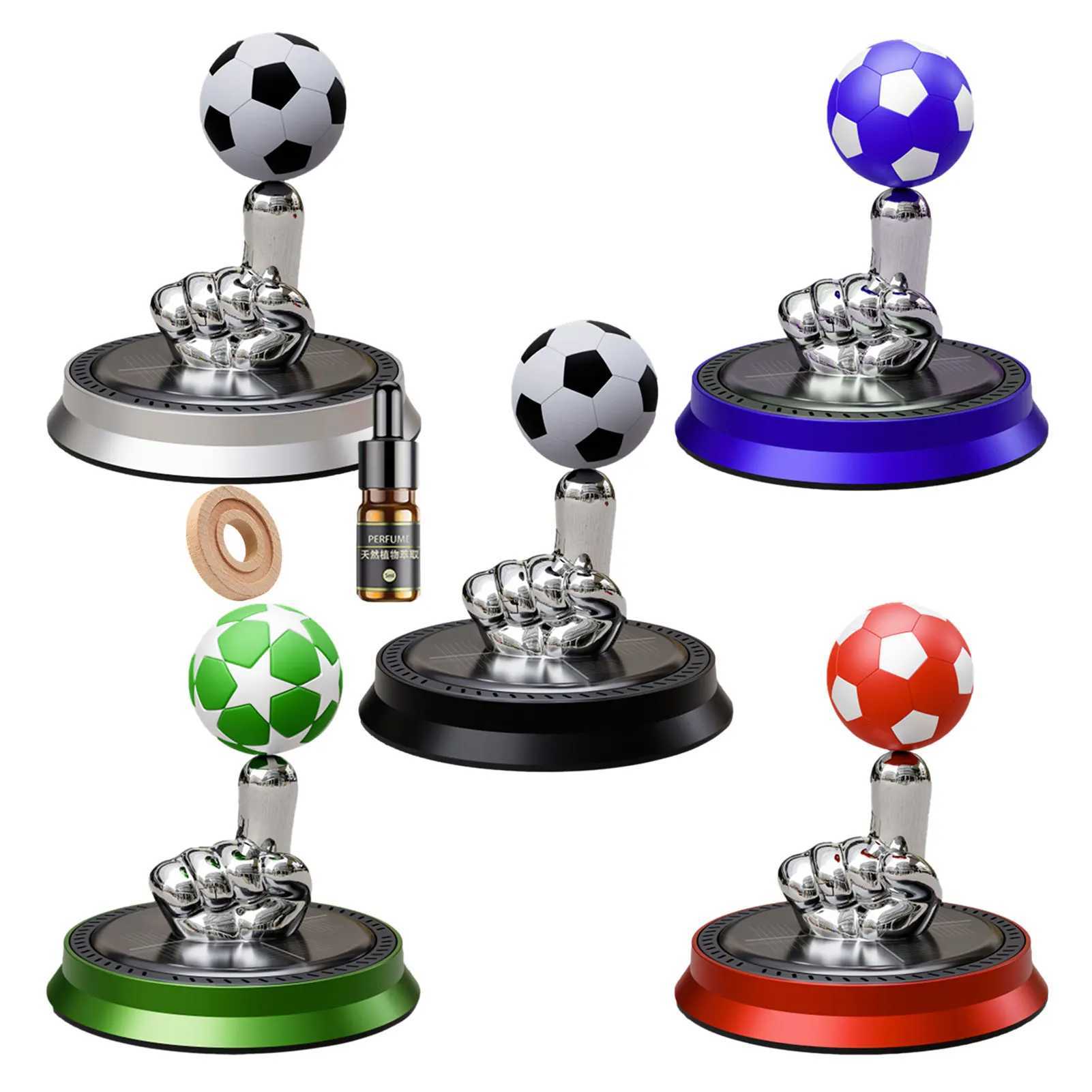 Solar Car Fragrance Finger Football Car Air ener Automatic Rotating Floating Ball Auto Interior Home Aroma DiffuserXJ241213