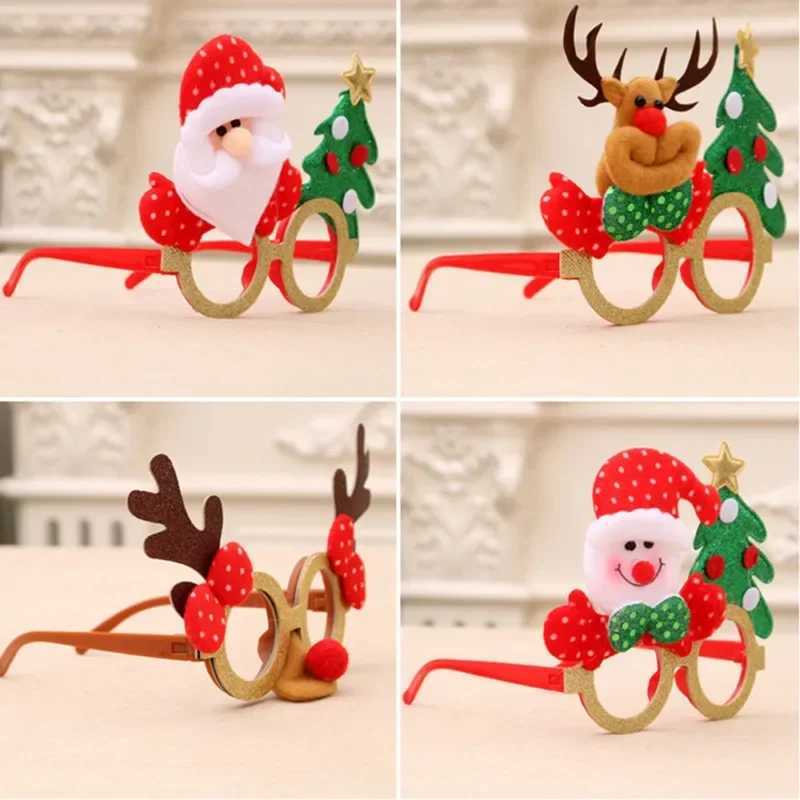 Sunglasses Christmas Ornaments Creative Christmas Items Party Glasses Frame Decoration DIY New Year Xmas Decoration Glasses Gift for Kids H241213