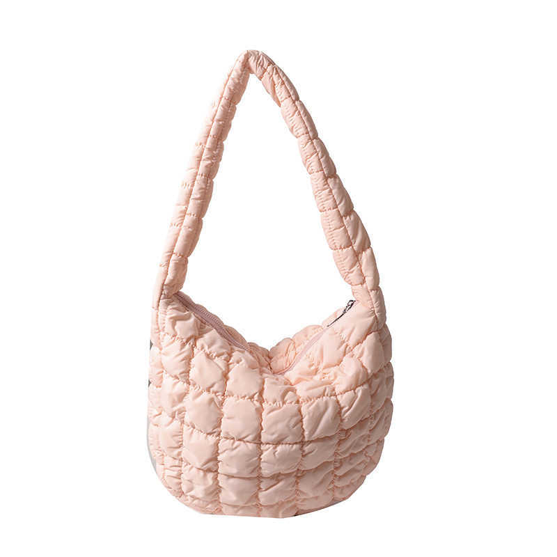 Spring and summer new bag cloud pleated big bag casual personality lightweight large capacity dumpling bag commuting armpit womens bag