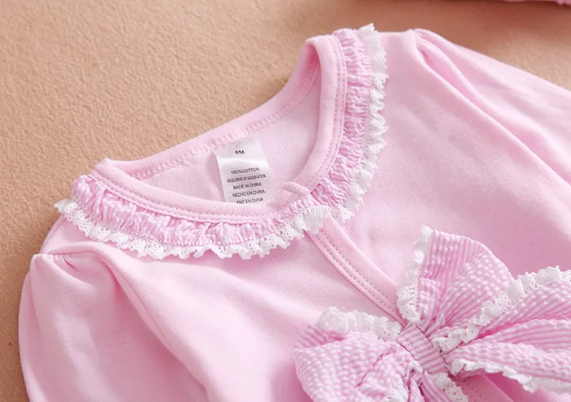 Newborn Baby Girl Clothes Lace Flowers Romper Clothing Set Jumpsuit Headband 2 PC Cute Infant Cirls Rompers