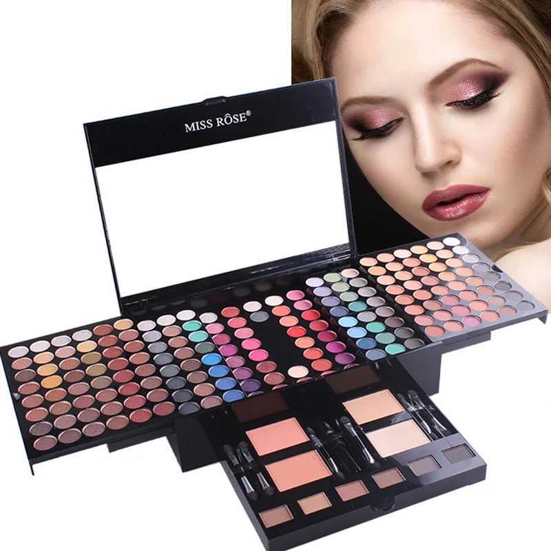 Miss Rose Professional 80 Color eye shadow powder blusher Cosmetics foundation make-up Facial Makeup Set eye shadow Palette Makeup W241213