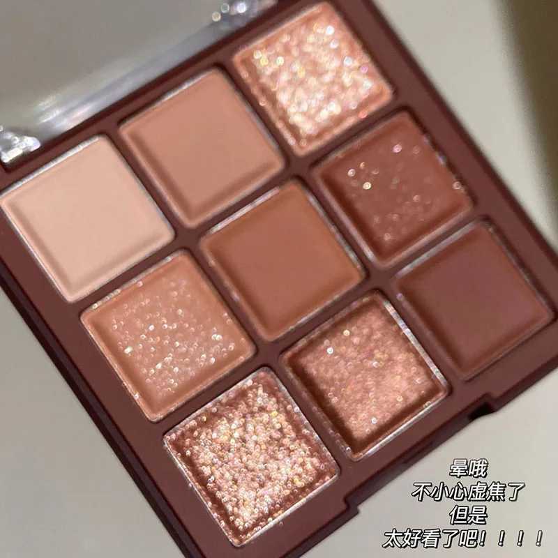 9 color eye shadow palette for eye makeup flash high pigment bright shadow durable Waterpoof Korean womens makeup W241213