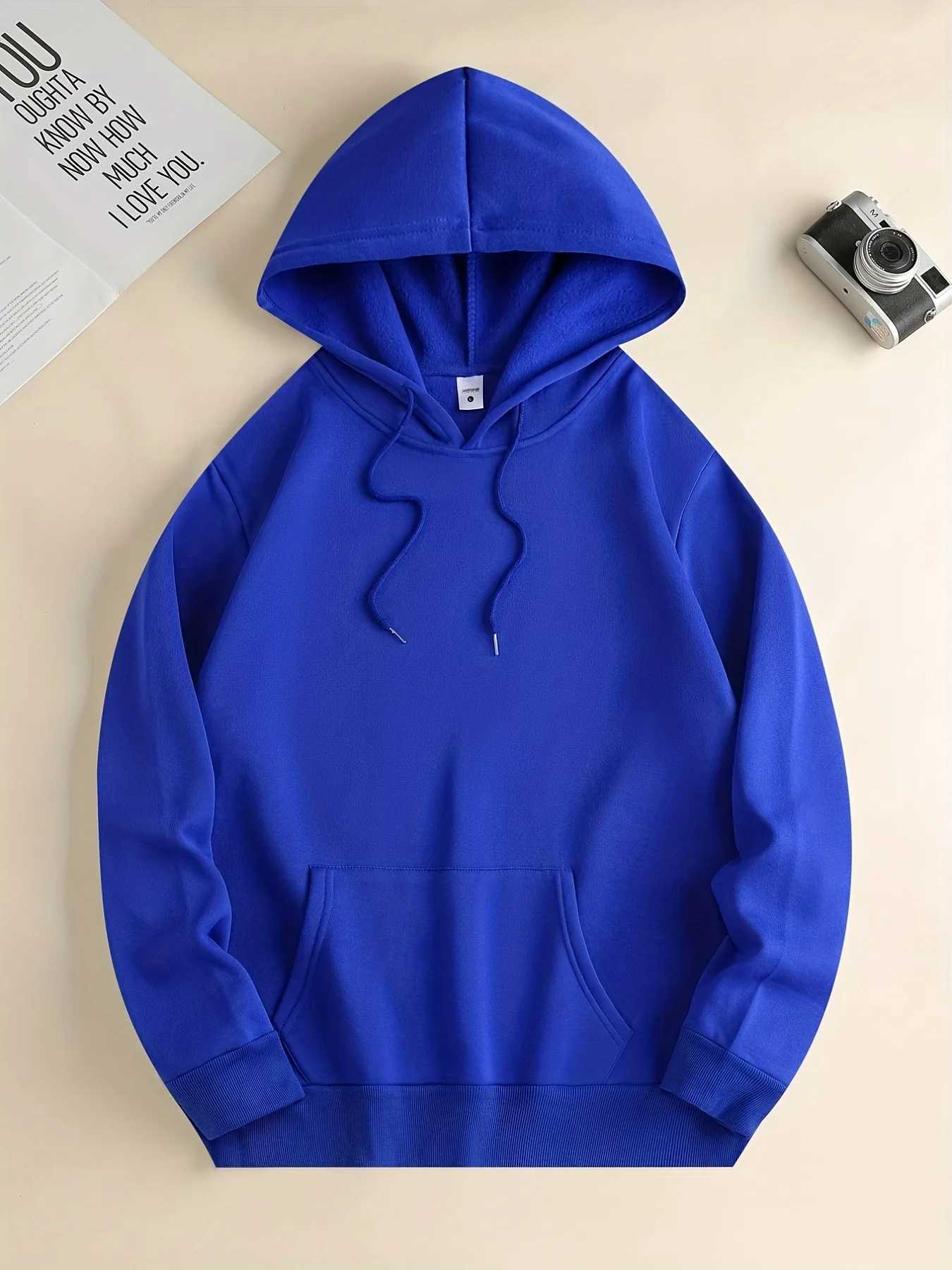 Loose and comfortable mens fashionable hooded sweatshirt with printed pattern for autumn and winter casual sports shirt long sleeved S-3XL W241213