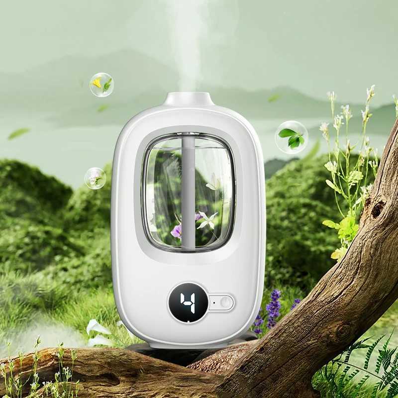 1Set Wall-mounted Diffuser Aroma Mane Smart With Display 6 Scent Car Air ener Home Bathroom DeodorizationXJ241213