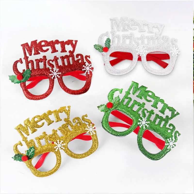 Sunglasses 9/ pairs/new Christmas decoration glasses adult and childrens Christmas gifts holiday supplies party creative eyeglass fr H241213