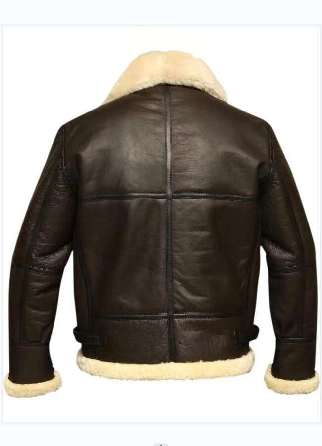 American Style Thick And Heavy Craftsmanship Men's Integrated Long Sleeved Fur Coat
