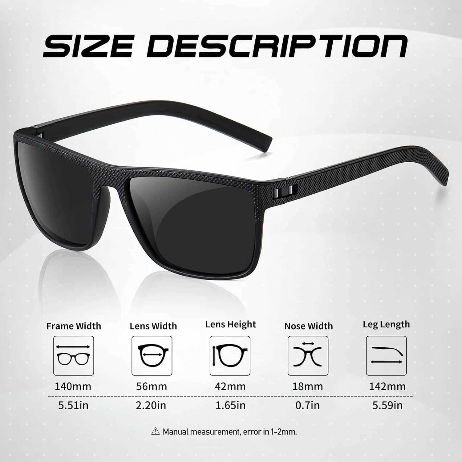 CRIXALIS 3 PCS Fashion Square Polarized Sunglasses Men Women Retro Outdoor Sports Fishing Sun Glasses Male Goggle Shades UV400X241213