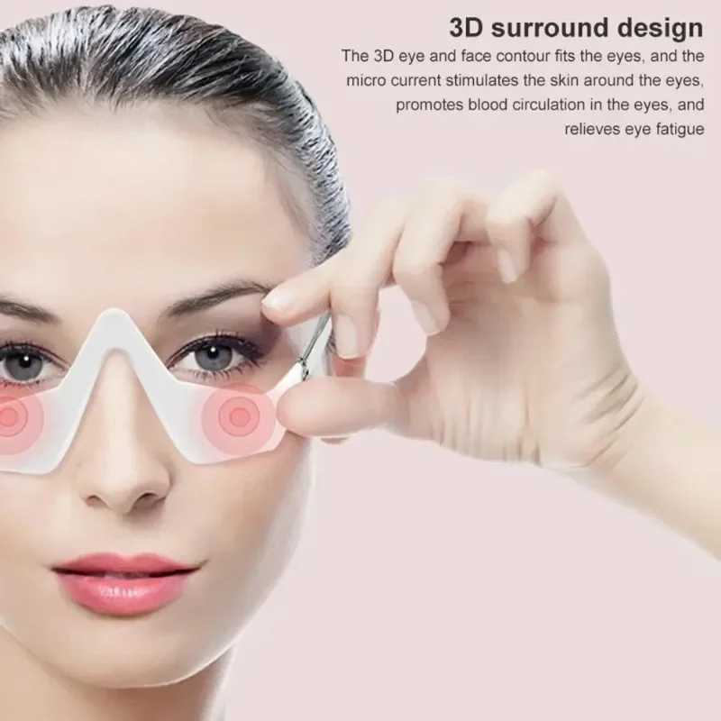 Eye Beauty Massage Microcurrent Pulse Red Light Treatment Eye Relax Reduce Wrinkles Dark Circle Remove Eye Bags Massage Beauty W241213