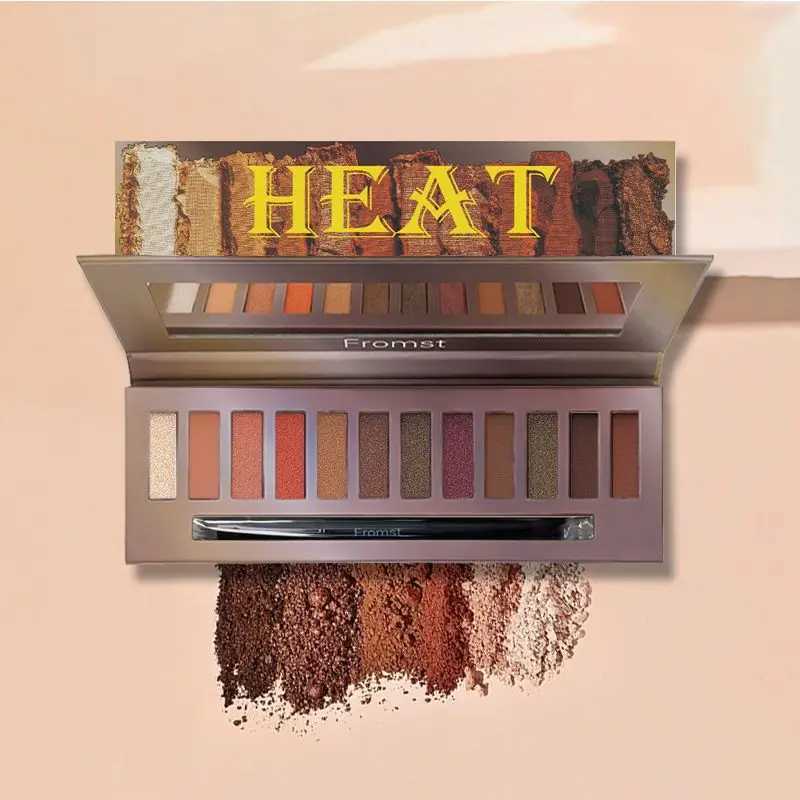 2-color nude eye shadow palette matte shimmer finish eye shadow pigment fine texture eye shadow cosmetics W241213