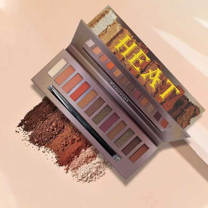 2-color nude eye shadow palette matte shimmer finish eye shadow pigment fine texture eye shadow cosmetics W241213