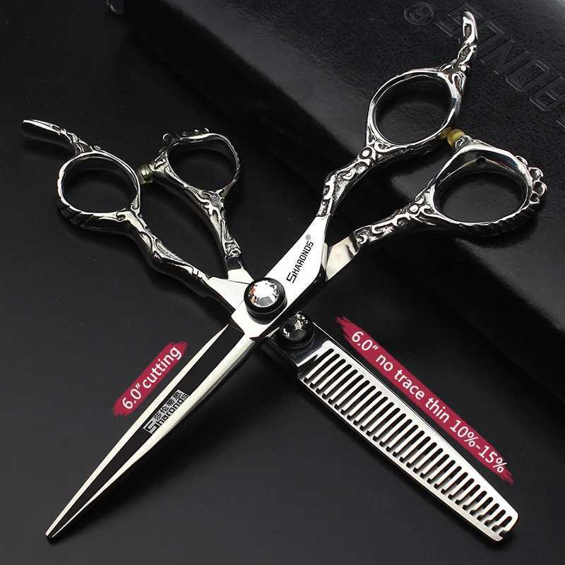 New Arrival Professional Hair Salon Style Scissors 6/6.5/7 inch Hairdressing Scissors Hair Thinning Cutting Set Professional Scissors Z241213