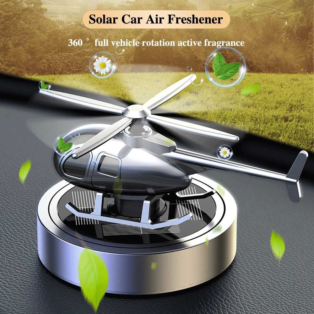 Car Air ener Solar Heliter Modeling Automobile Perfume Car Interior Accessories Propeller Rotating Auto Perfume DiffuserXJ241213