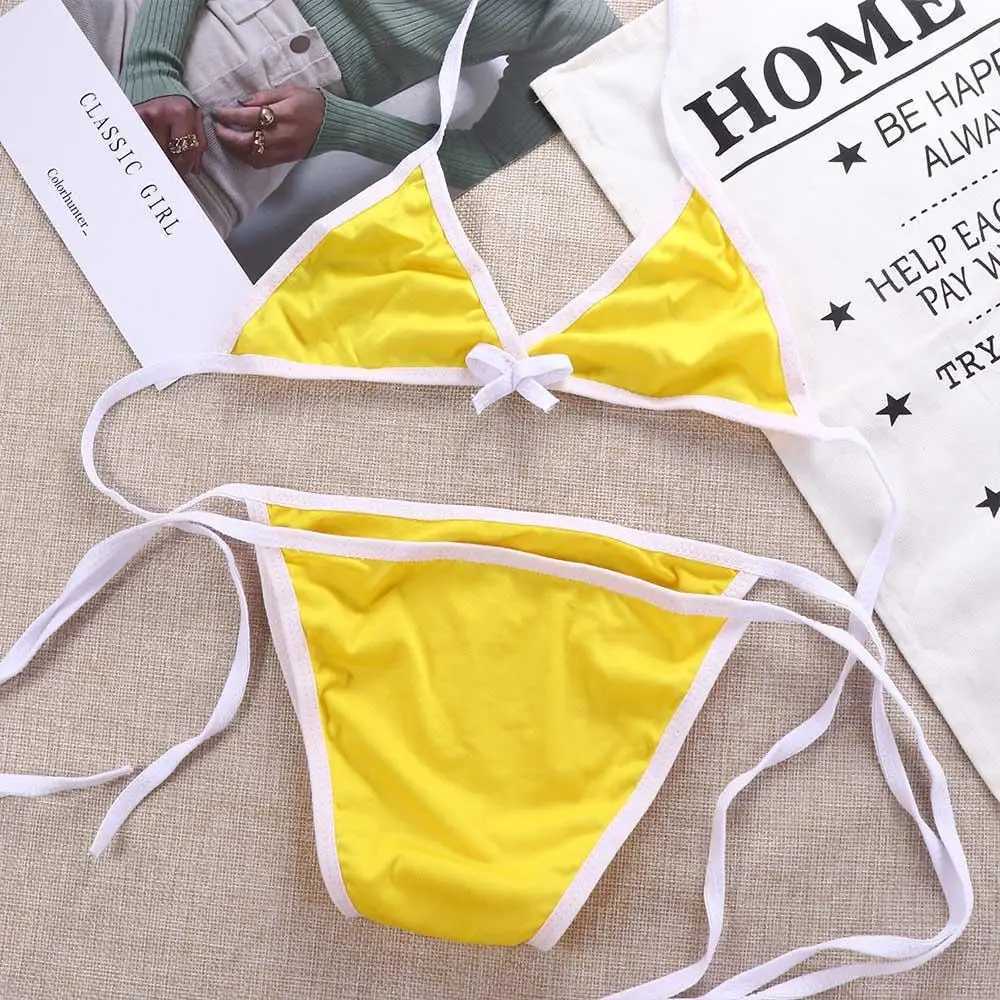 Fashion Simp Fa Biquini Cosplay Push-up Bra Swimwear Bikini Sets Bathing Suit SwimsuitXJ241212