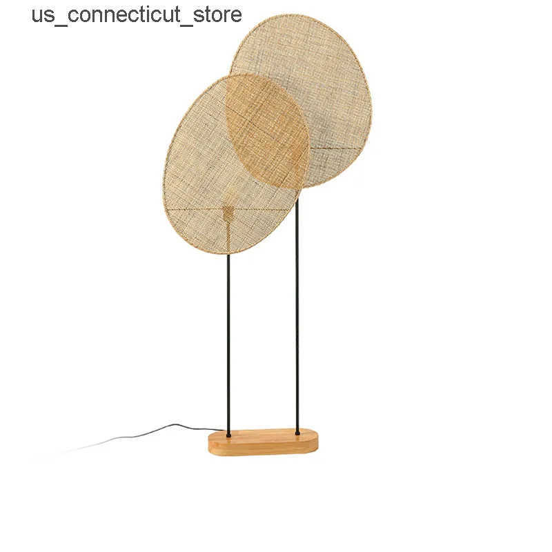Floor Lamps Rattan Weaving Floor Lamp Southeast Asian Style For Living Room Bedroom Office Hotel Standing Lighting Fixtures Wood E27 L240910