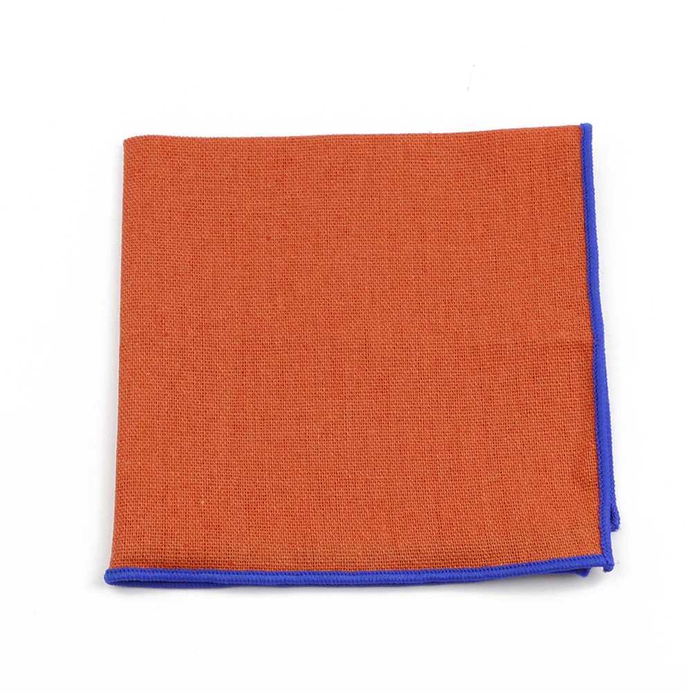Solid Color Linen Handkerchief Mens Business Pocket Square Leisure Colorful Chest Scarf Casual Party Tuxedo Bow Tie Accessories W241213