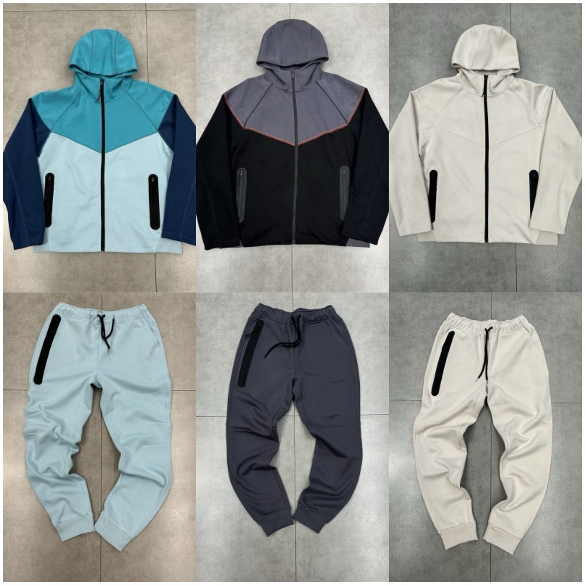 mens tracksuit designer hoodie logo embroidered logo splicing contrasting color hoodie street mens and womens cardigan jacket