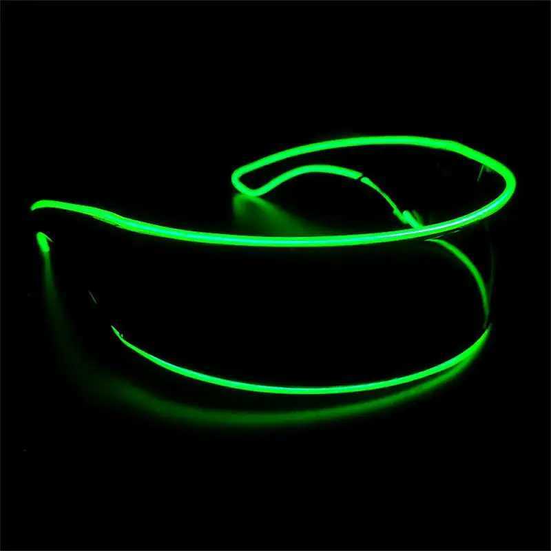 Sunglasses Luminous LED Glasses Dance Glowing Props Neon Goggle Decorative EL Wire Glasses For Rave Music Performance Festival Supplies H241213