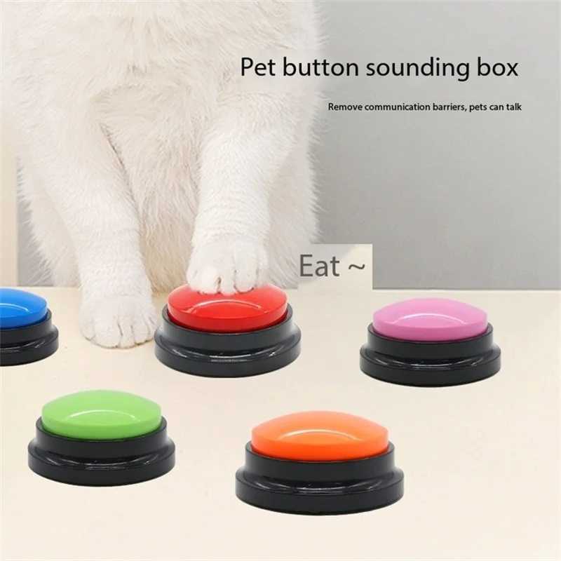 Pet communication button dog barking box training talking toy recording transmitter squeeze box voice. X241213