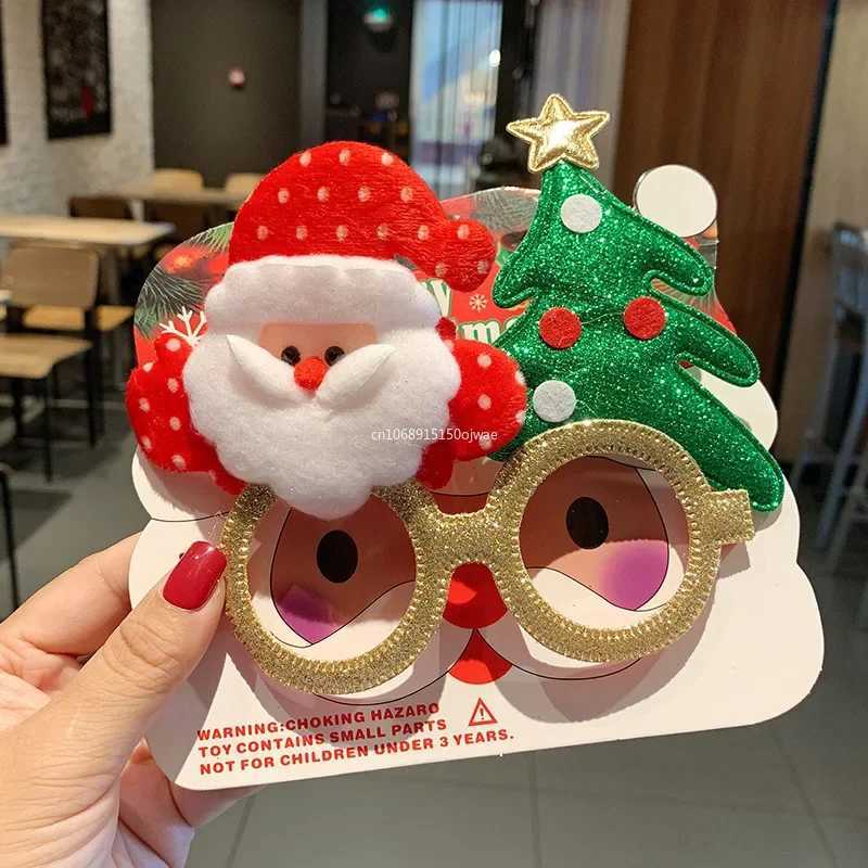 Sunglasses 1pcs Christmas Glasses Santa Claus Snowman Elk Xmas Tree Glasses DIY Photo Props Kids Gifts Happy New Year 2025 Party Decoration H241213