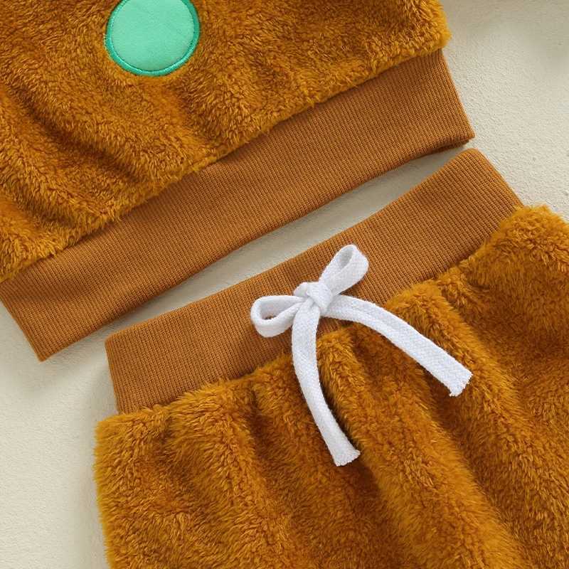 Gingerbread mens clothing baby boys and girls Halloween Christmas costumes hoodies sweatshirts fuzzy pants sets W241213
