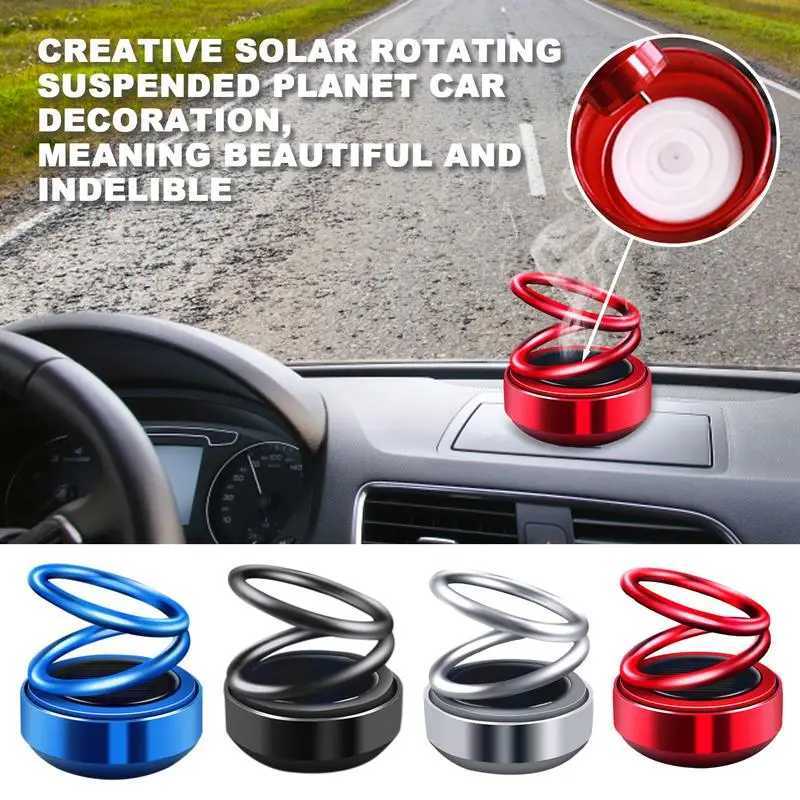 Car Air eners Solar Energy Double Ring Rotating Air ener Car Perfume Fragrance Diffuser Aroma Ornaments CarXJ241213