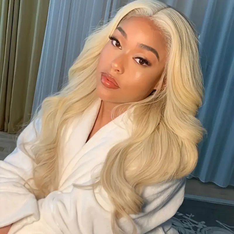 Human Wigs Blonde 613 Big Curly 200Ddensity Preplucked Haire Naturally 13x4 HD Lace Part For Black Women Straight Closure Wig Ready To Wear Free Style