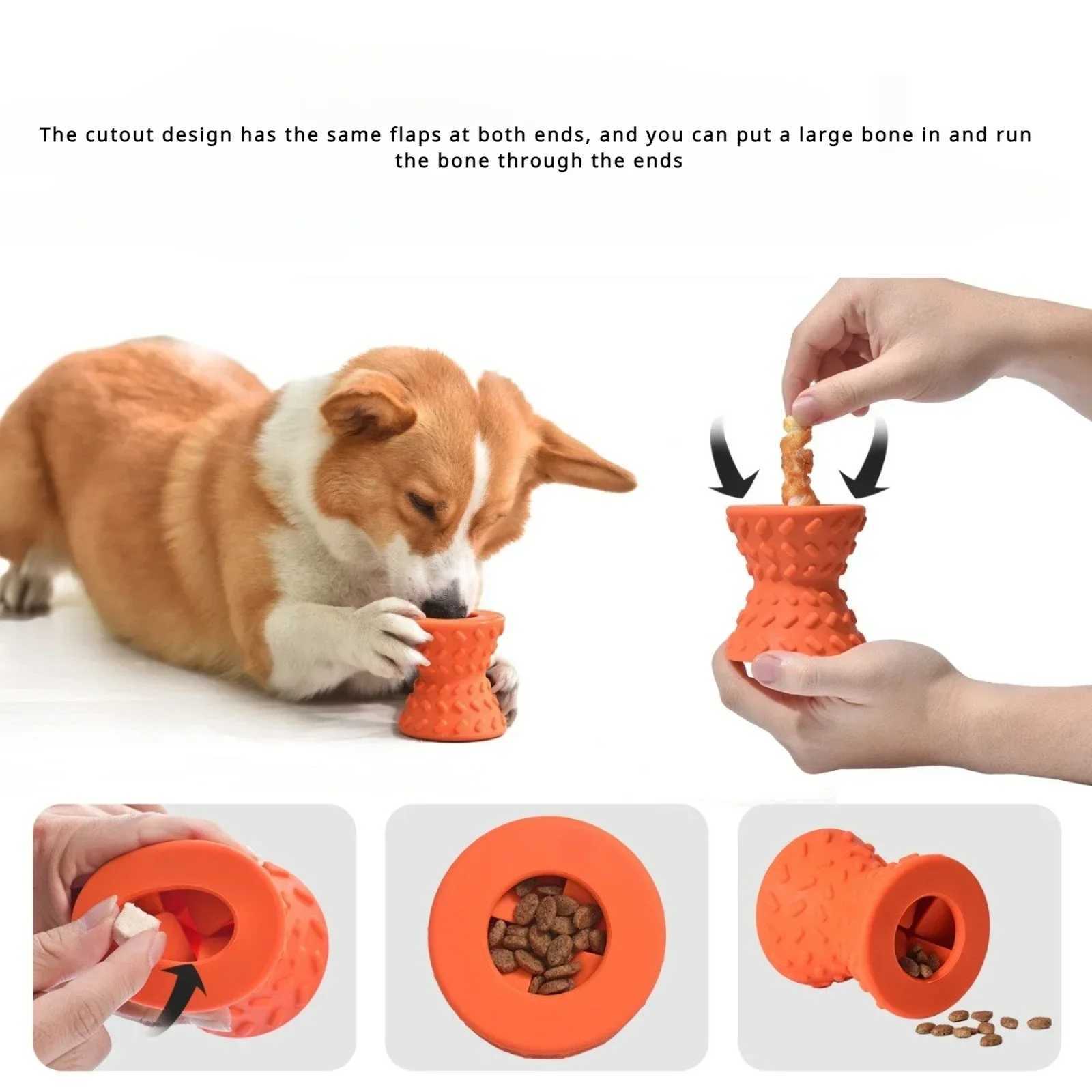 Dog feeding puzzle toys bone reducing boredom bite resistance dog interactive therapy distribution of toys training chewing toys X241213