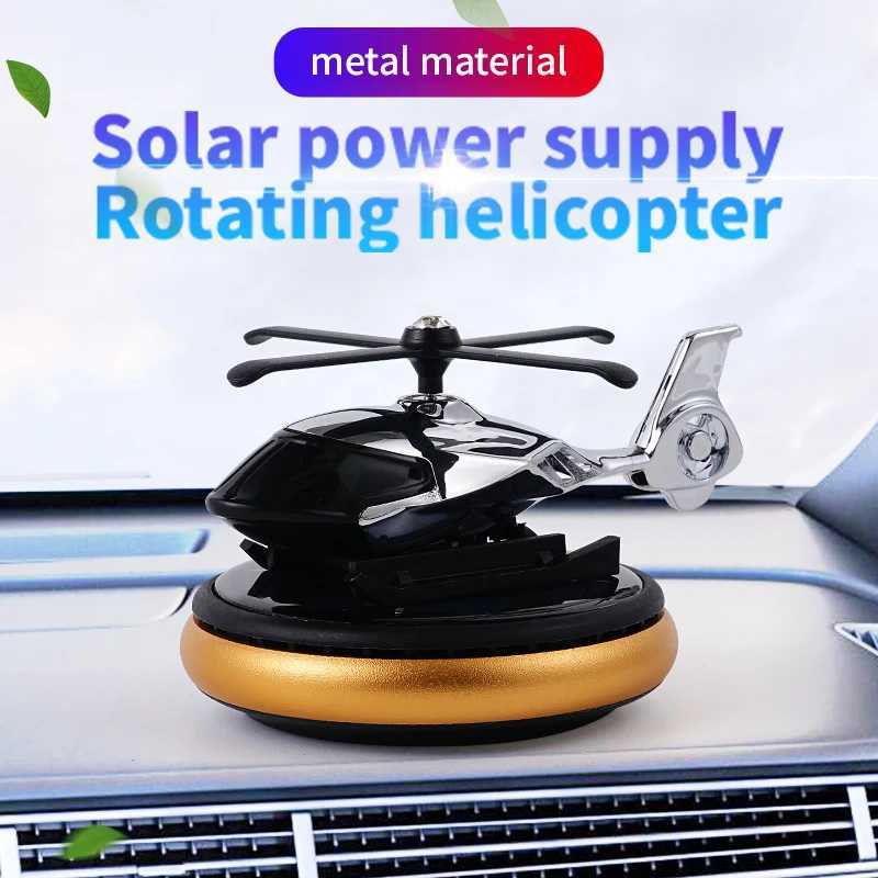 DIY Perfume Odorless car ornaments solar powered rotating heliter air ener decoration accessories fragrance diffuser menXJ241213