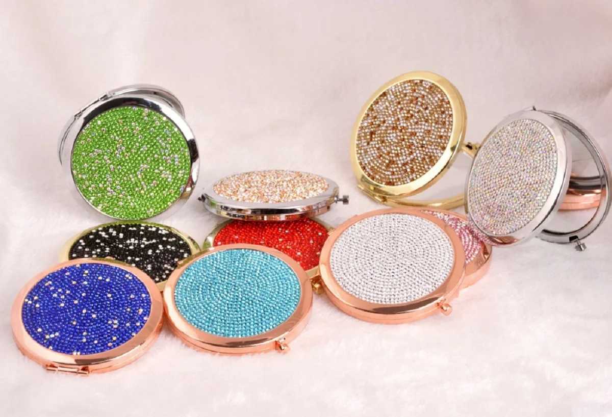 Pocket Foldable Compact Mirror Double-Sided Cosmetic Mirror Makeup Beauty ToolsXJ241213