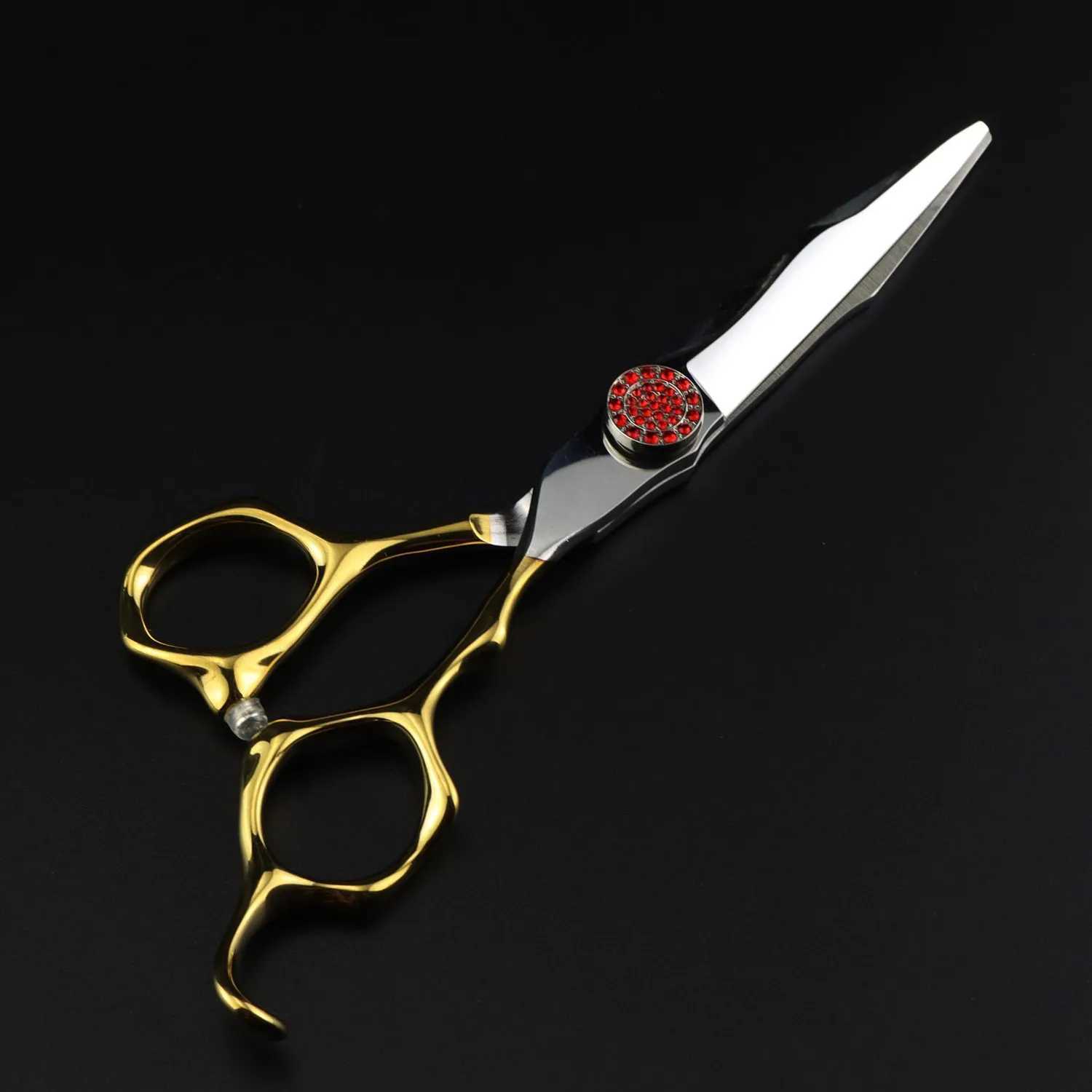 New Arrival Professional JP440C Steel 6-inch Ruby Golden Hair Clip Hair Clip Slim Barber Z241213