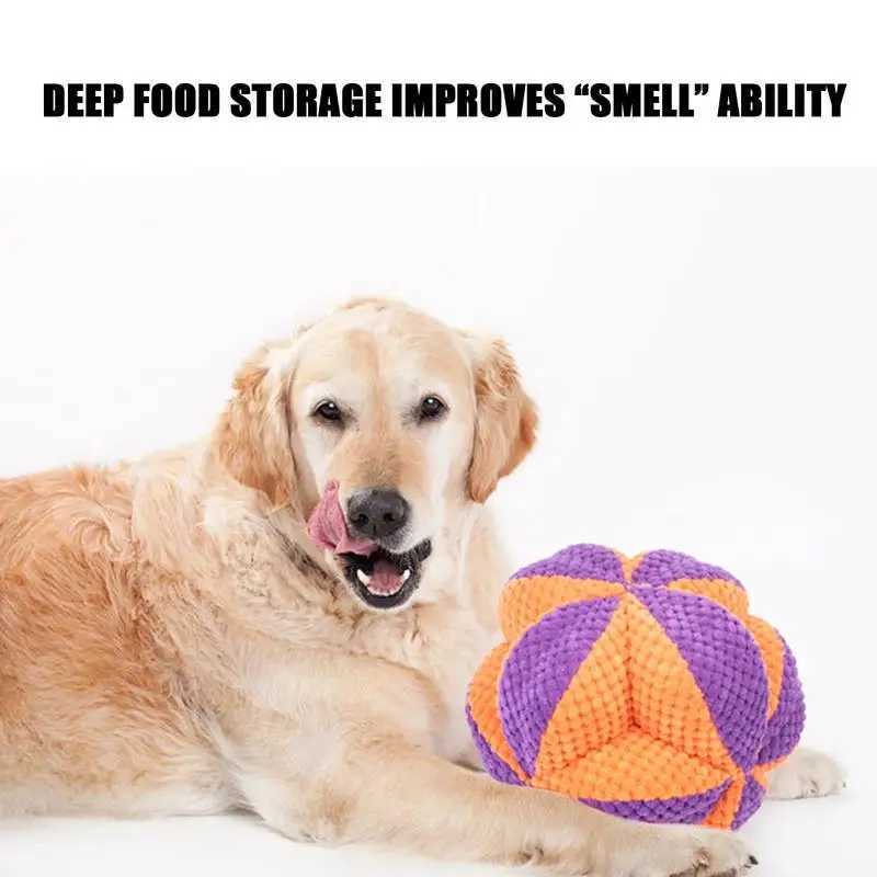 Dog sniffing toy sniffing interactive therapy ball dog puzzle toy biting corrosion-resistant toy slow feeder therapy ball X241213