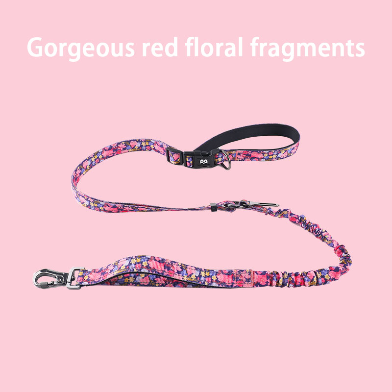 Pet dog explosion-proof punch pet leash lengthened thicker training dog traction does not strangle hands pet supplies