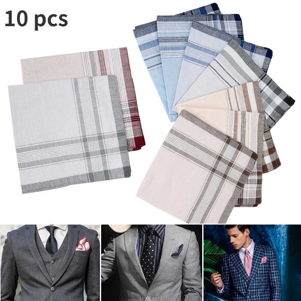 10 square multi-color plain weave mens pockets used for wedding party business chest towels 100% cotton hand towels W241213