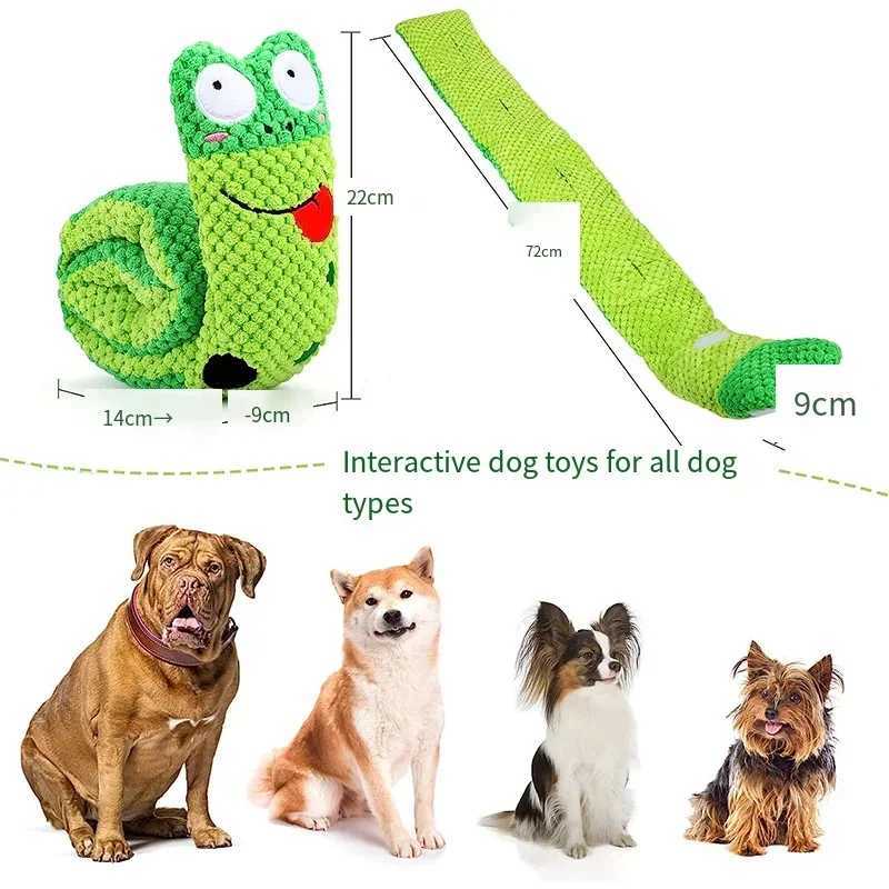 Plush sound dog puzzle toy folding snail sniffing interactive squeezing food mole pet toy foraging training supplies X241213