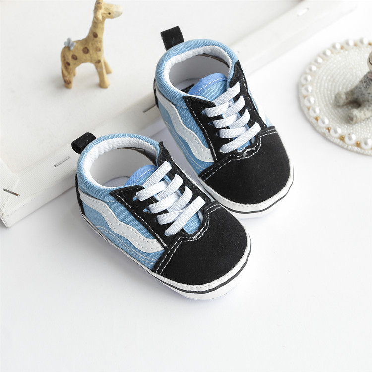 Little Kids Canvas Sneakers Baby Boys Girls Shoes Cutefeet First Walkers Infant Toddler Anti-Slip Soft Sole Classical Newborn Baby Shoes 0-18 Month