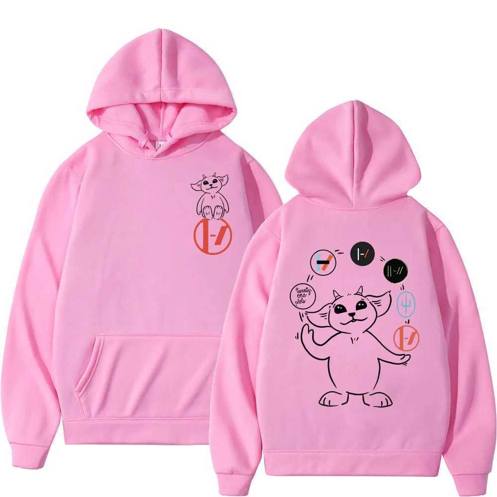 Twenty One Pilots Bands Graphic Hoodie Rock Hip Hop Vintage Hooded Sweatshirts Men Women Fashion Casual Oversized Pullovers W241213