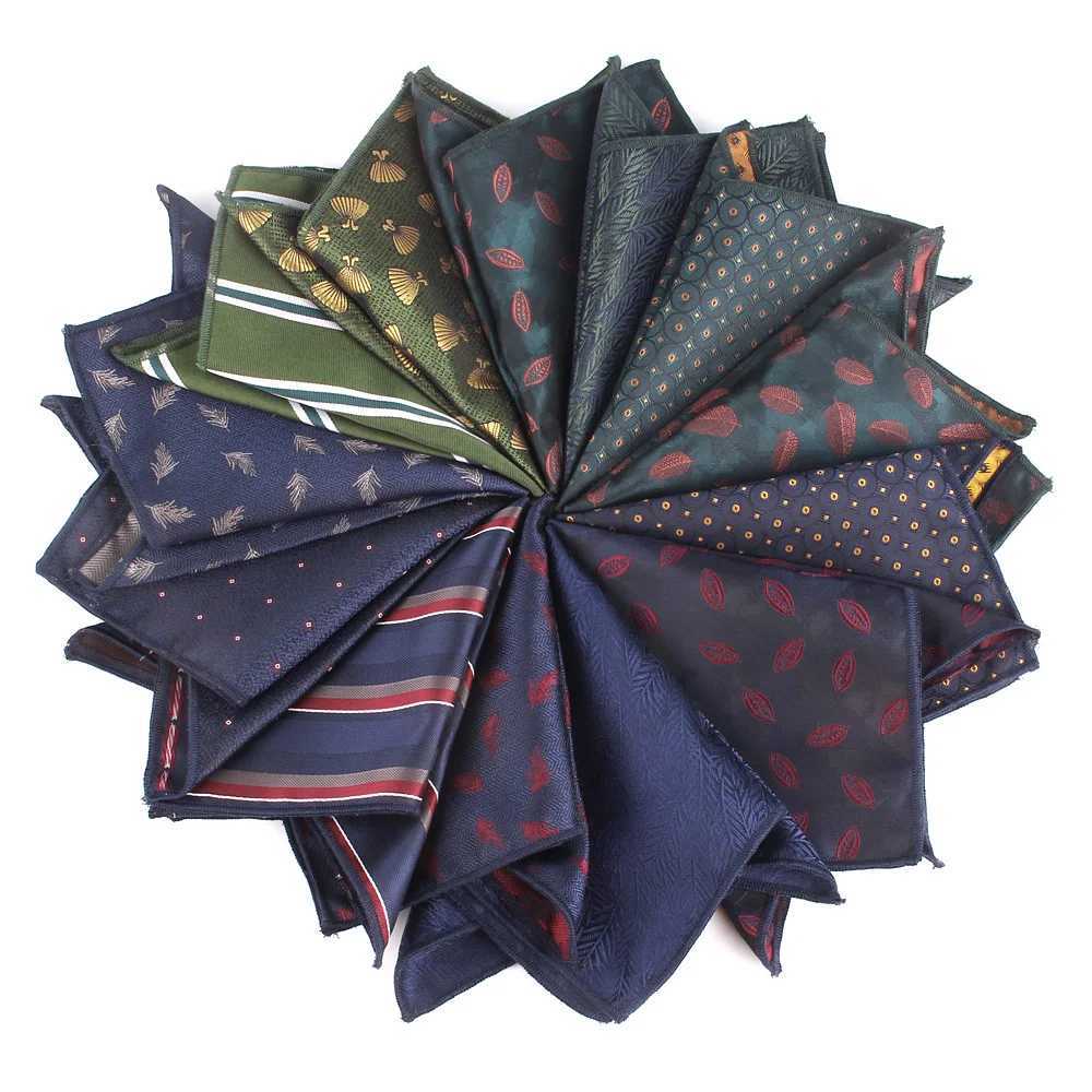 New Striped Pocket Square For Men Women Suits Chest Towel Hanky Wedding Hankies Mens Handkerchief Floral Pocket Towel For Gifts W241213
