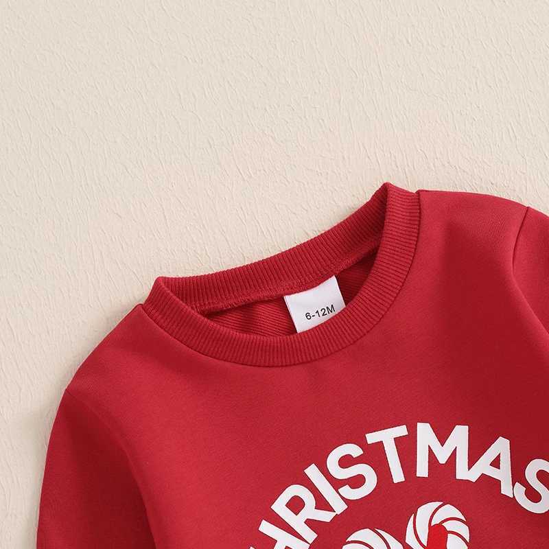 Citgeett Winter Christmas Kids Girls Outfit Long Sleeve Letters Print Sweatshirt Tulle Skirt Outfit Fall Xmas Clothes W241213