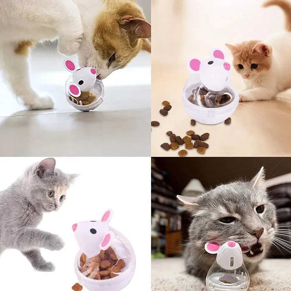 Cat toys interactive dogs cats mice food rollers cat toys food feeders puppy leaks food dispensers puzzle cats slow food ball toys X241213