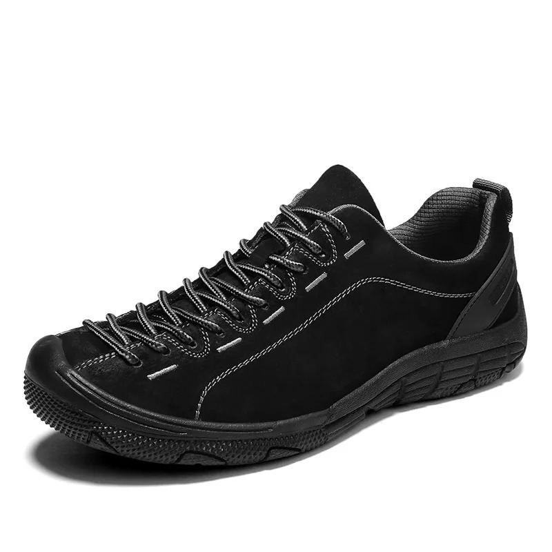 Mens Shoes Genuine Leather Outdoor Non-slip Sneakers Breathable Large Size Casual Shoes Fashion Flats Boat Shoes Men Loafers 241213