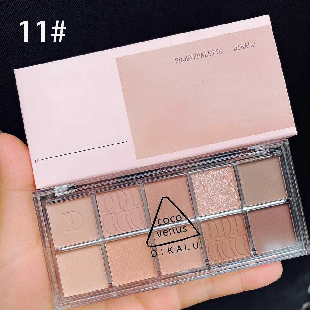 New 0 color pressure eye shadow palette matte shimmer durable waterproof nude pigment bright eye shadow makeup tray cosmetics W241213