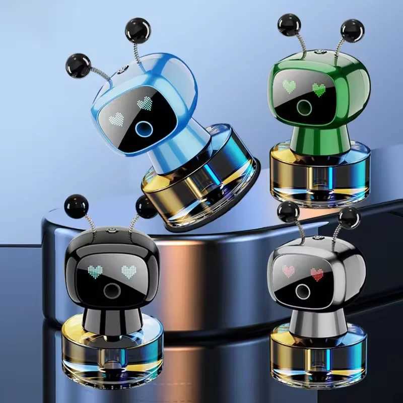 Smart Car Air ener AI Rechargeable Car Aroma Diffuser Smart eyes 4 Levels of Adjustable Intelligent Car Diffuser GiftXJ241213