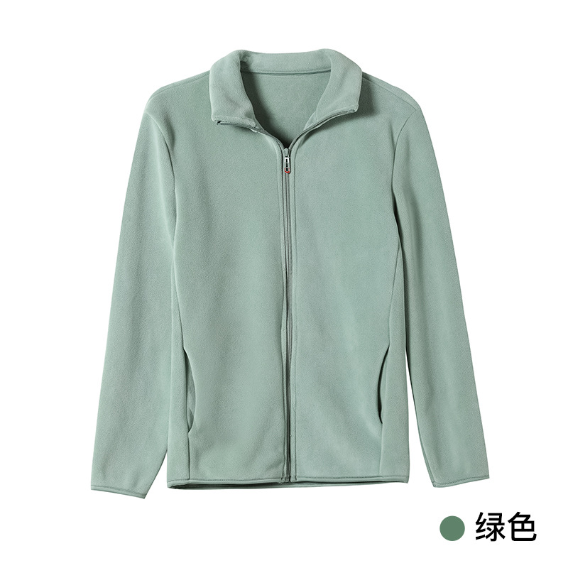 M12123 Double-sided polar fleece jacket fleece jacket plus velvet thickened winter sweatshirt