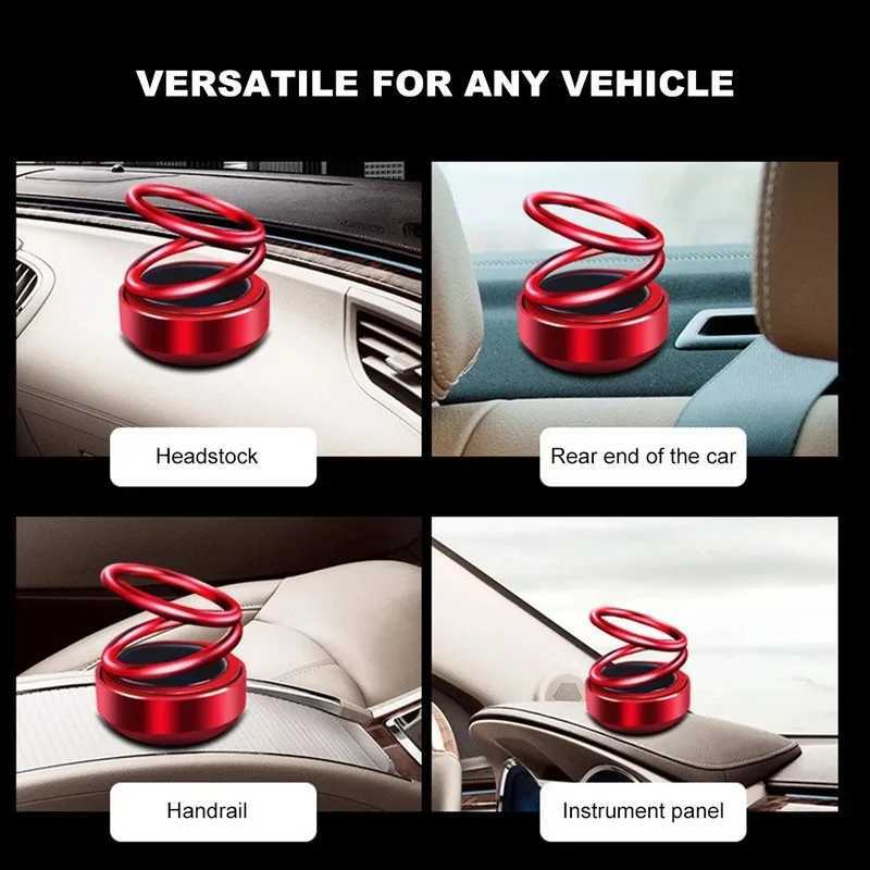 Portable Kinetic Energy Mini Heater Car Air ener Double Ring Rotating Solar Air Purifier Perfume Aroma ManeXJ241213